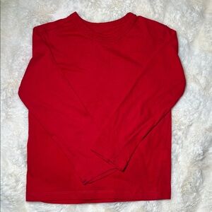 Classic Red Kids Long Sleeve Shirt